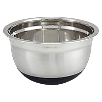 Winco 8 Quart Heavy-Duty Stainless Steel Mixing Bowl with Non-Slip Base