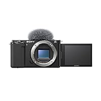 Sony Alpha ZV-E10 - APS-C Interchangeable Lens Mirrorless Vlog Camera - Black (Renewed)
