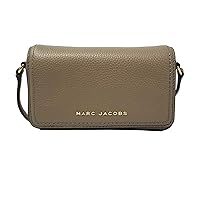 Marc Jacobs H107L01FA21 Groove Greige With Gold Hardware Pebbled Leather Women's Mini Shoulder Bag, Greige