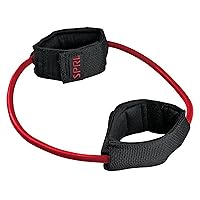 SPRI Xercuff Leg Resistance Band Exercise Cord with Non-Slip Padded Ankle Cuffs (All Bands Sold Separately) Portable for the Gym or At Home Workout Equipment