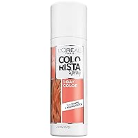 L'Oreal Paris Colorista 1-Day Washable Temporary Hair Color Spray, Coral Pink, 2 Ounce