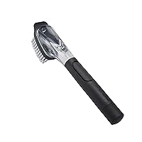 KitchenAid Soap Dispensing Sink Brush with Easy to Fill Handle, Nylon Bristles for Tough Cleaning, Comfort Grip Handle for Non Slip Grip, Black