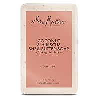 Shea Moisture Coconut & Hibiscus Shea Butter Soap, 8 Ounce