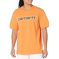 Carhartt Men's Loose Fit Heavyweight Short-Sleeve Logo Graphic T-Shirt 105709