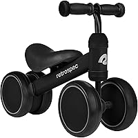 Retrospec Cricket Baby Walker Balance Bike with 4 Wheels for Ages 12-24 Months - Toddler Bicycle Toy for 1 Year Old’s