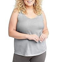 Hanes Womens Originals Tank Top, Cotton Tanks For Women, Relaxed Fit, Sleeveless, Plus Size Available