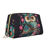 Anime Owl Print Makeup Bag Portable Versatile Toiletry Bag Large Capacity Cosmetic Bag For Women