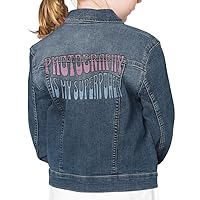 Photography Is My Superpower Kids' Denim Jacket - Unique Gifts - Camera Lovers Gifts