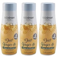 SodaStream Diet Ginger Ale, 14.8 Fl Oz,Pack of 3