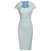 GRACE KARIN Women's Gorgeous Work Pencil Dress Cap Sleeve Sexy Bodycon Dress