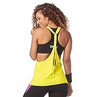 Zumba Active Backless Dance Fitness Tops Open Back Workout Tank Tops for Women