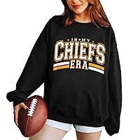 Go TS Boyfriend Sweatshirt for Women - 2024 Oversized Crewneck Baseball Football Sweatshirt Long Sleeve Outfit