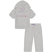 Calvin Klein Baby Girls 2 Pieces Jogger Set
