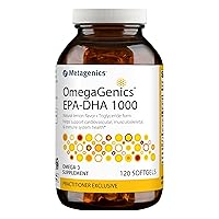 Metagenics OmegaGenics EPA-DHA 1000 - Omega-3 Fish Oil Supplement - for Heart Health, Musculoskeletal Health & Immune System Health* - with DHA & EPA - 120 Softgels