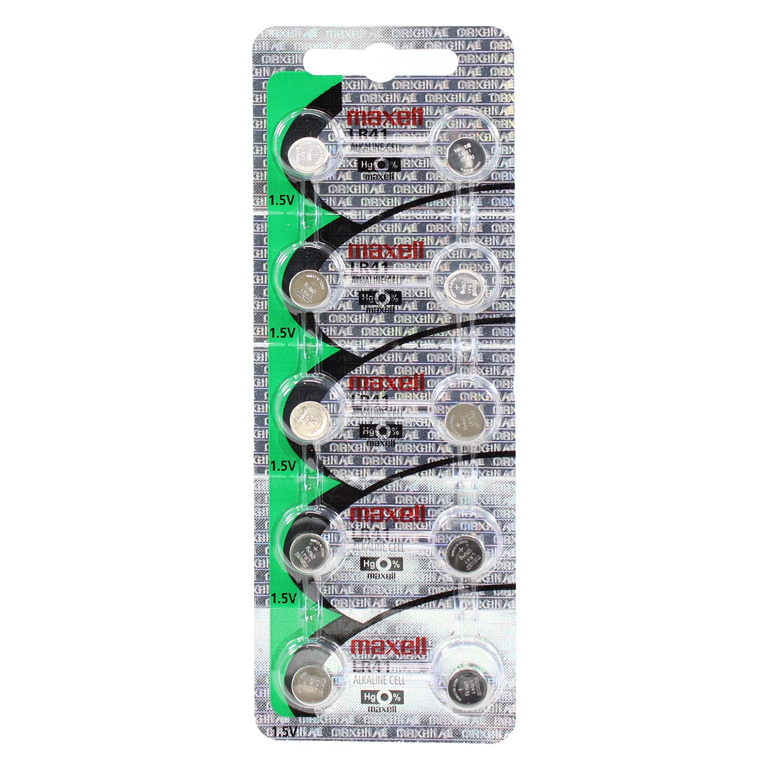 Maxell 1.5v Lr41 Button Cell Batteries (20 Pcs)