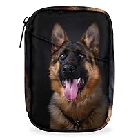 Dog German Shepherd Weekly Pill Organizer with 7 Days Pill Box Portable Small Pill Case for Purse Travel Pill Organizer for Vitamin, Supplement, Medicine Pill Container