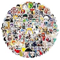 Anime Stickers Mixed Pack100PCS Mixed with Classic Anime Theme Sticker Pack,Vinyl Waterproof Stickers and Decals for Bottles, Laptops, Skateboards and Notebooks, Stickers for Adults&Kids&Teens