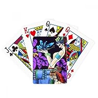 Woman Butterfly Romance Moonlight Tree Poker Playing Magic Card Fun Board Game