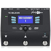 TC Helicon PLAY ACOUSTIC 3-Button Vocal and Acoustic Guitar Effects Stompbox with BodyRez and Looping