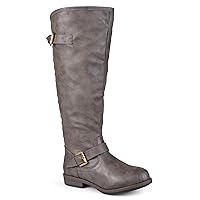 Journee Collection Women's Spokane-XWC Fashion Boot, Taupe, 7.5