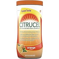 Citrucel Fiber Powder for Occasional Constipation Relief, Methylcellulose Fiber Powder, Orange Flavor - 30 Ounces