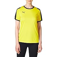 PUMA Women's Liga Jersey, Cyber Yellow-Black, X-Small