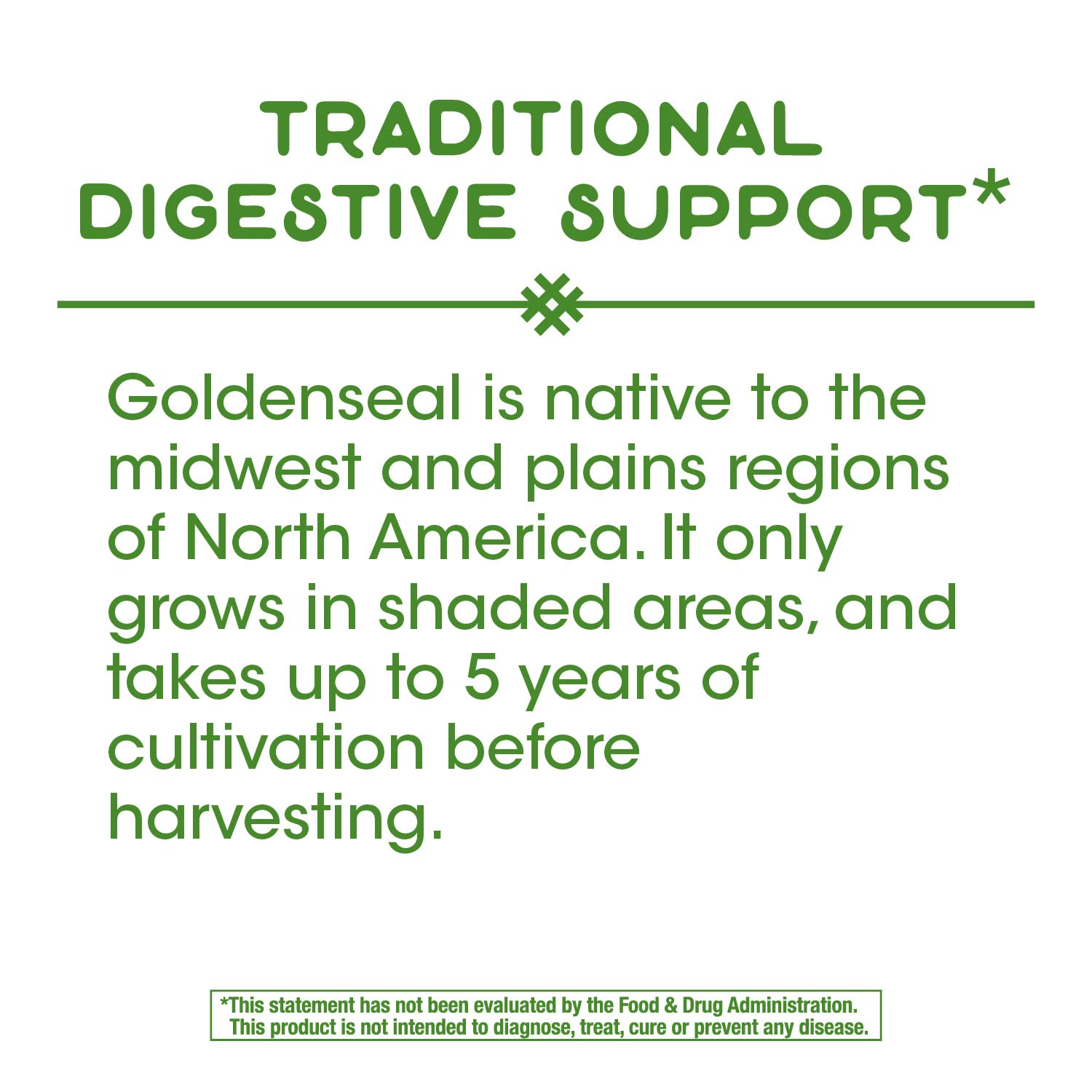 Nature's Way Goldenseal Root Traditional Digestive Support* Non-GMO Project Verified Vegan 50 Capsules