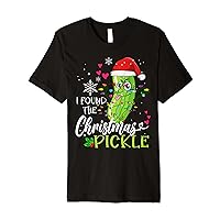 I Found The Pickle Christmas 2022 Funny Pickles Xmas couples Premium T-Shirt