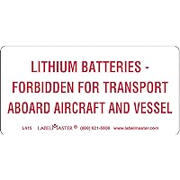 Labelmaster L415 Dot Lithium Battery Marking, Paper, 4
