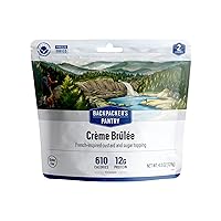 Creme Brulee - Freeze Dried Backpacking & Camping Food - Emergency Food - 12 Grams of Protein, Vegetarian, Gluten-Free - 1 Count