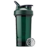 BlenderBottle Shaker Bottle Pro Series Perfect for Protein Shakes and Pre Workout, 24-Ounce, Full-Color Green