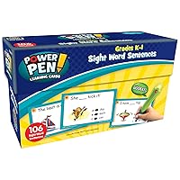 Teacher Created Resources Power Pen Learning Cards, Sight Word Sentences (6857), Medium, Multicolor