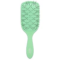 Wet Brush Go Green Thick Hair Paddle Detangling Brush, Green - Ultra-Soft IntelliFlex Bristles With AquaVent - Gently Loosens Knots While Minimizing Pain - Curly, Coarse, Long, Wet & Dry Hair