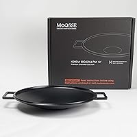 Mua MOOSSE Premium Korean BBQ Grill Pan, Chosun Griddle, Enameled Cast Iron Grill for Induction Cooktop, Stove, Oven, No Seasoning Required, 13” trên Amazon Mỹ chính hãng 2022 | Fado