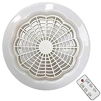 Ceiling Fan with Light Remote Control Bedroom Ceiling Fan Light E27 Fan Light 9.1in Detachable Low Noise Adjustable 30W Lightbulb Fan for Toilet Kitchen
