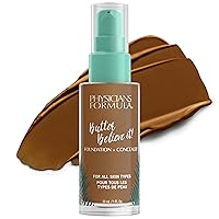 Physicians Formula Butter Believe It! Foundation + Concealer Deep Warm | Dermatologist Tested, Clinicially Tested