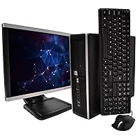 HP Elite 8100 Desktop Computer - Intel Core i5 3.2GHz Processor, 8GB RAM, 1TB Hard Drive, 20 Inch LCD Monitor, DVD, New USB Keyboard, Mouse & WiFi Adapter, Windows 10 Professional (Renewed)