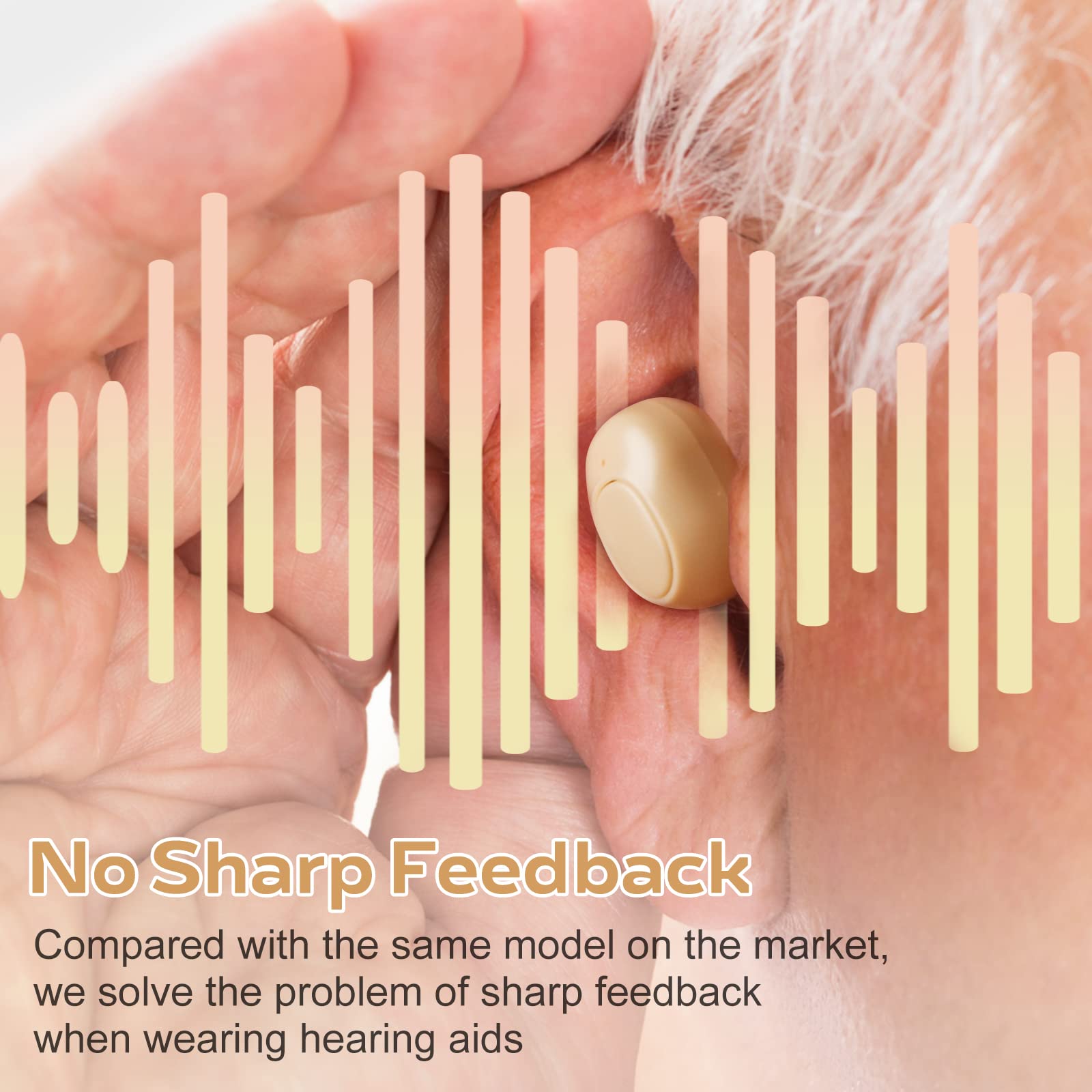 Rechargeable Hearing Aids for Seniors & Adults with Noise Cancelling,Digital Hearing Amplifier with Into Ear No Squealing,Magnetic Contact Charging Box with LED Power Display