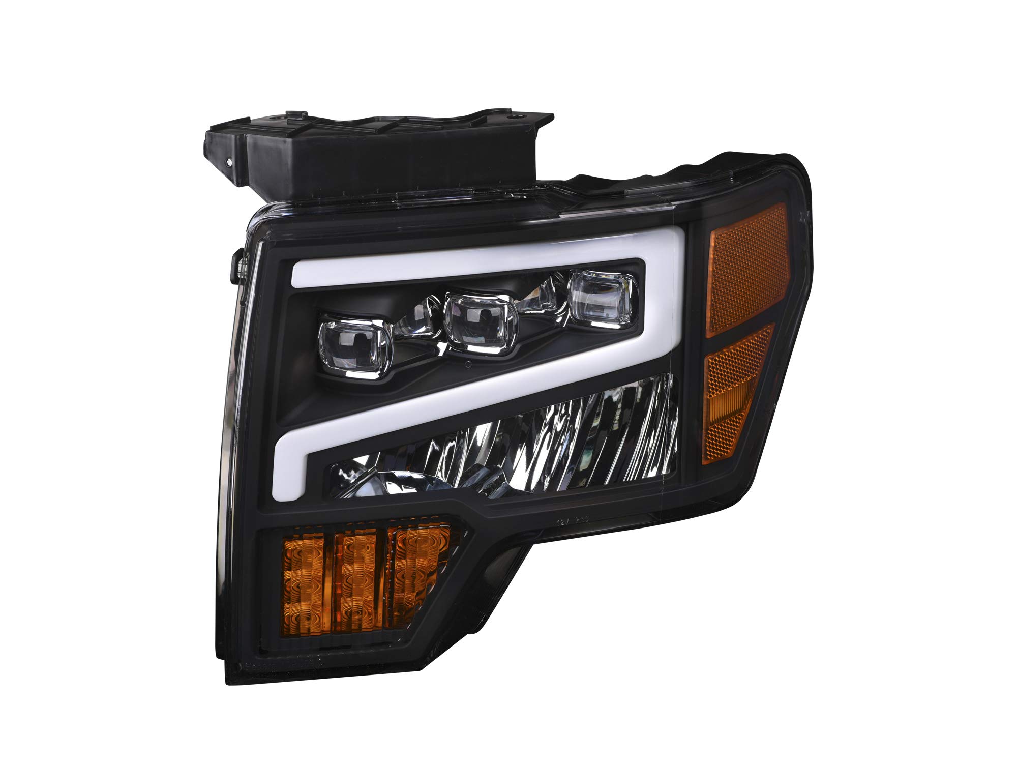 Alpha Owls 7162952 Tri-Pro LED Projection Headlights Fits 2009-2014 Ford F-150 , Black