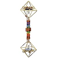 Crystal Wand - Meditation Healing Tool - Shambhala Solar Vajra with Magnets/Copper Wire/Metatron Star Crystal - 10