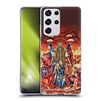 Officially Licensed Justice League DC Comics #4 Sons of Trigon Teen Titans Comic Art Soft Gel Case Compatible with Samsung Galaxy S21 Ultra 5G