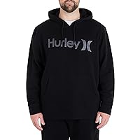 Hurley Men's Big & Tall One and Only Summer Fleece Pullover, Black, 3XL