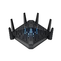 Predator Connect W6 Wi-Fi 6E Gaming Router | Hybrid QoS Compatible with Intel Killer Prioritization Engine | Wi-Fi 6E Tri-Band AXE7800 (2.4GHz/5GHz/6GHz | Gigabit Router | Lifetime Internet Security