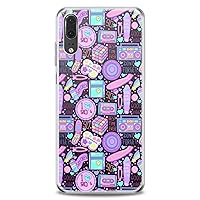 TPU Case Replacement for Huawei Honor 20 Pro 10 Lite 50SE Magic Note 10 20 Soft Flexible Roller Skates Slim fit Silicone Lightweight 90's Kid Retro Print Girl Nostalgic Clear Design