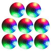 8 Inline Skating Wheels, with 16 Bearings, Replacement Light up Roller Skate Wheels, for Girls & Boys - Indoor & Outdoor,62mm