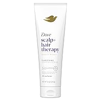 Dove Scalp + Hair Therapy Scalp Scrub Density Boost Clarifying Foaming Scrub part of a 4-step routine for thicker hair gently removes build-up, exfoliating scalp to prep for nourishment 9 OZ (255g)