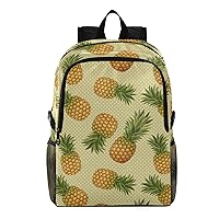 ALAZA Pineapple Polka Dot Packable Hiking Outdoor Sports Backpack