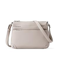 WESTBRONCO Crossbody Bags for Women, Medium Size Shoulder Handbags, Satchel Purse with Multi Zipper Pocket