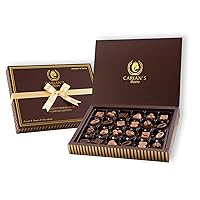 CARIANS Mother's Day Chocolate Gift Box, Box of Candy, Assorted Luxury Premium Pralines Gourmet Chocolate Gift Basket, Dark, Milk & Truffles, Holiday Chocolate Gift Box, 24 Pc., 8.8 oz.