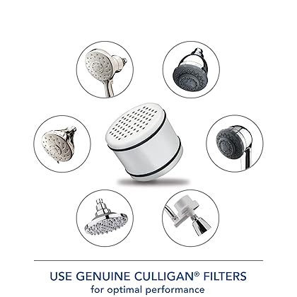 Culligan WHR-140 WTR FiltrationCartridge Shower Filter Replacement Cartridge, 1 Count (Pack of 1), White